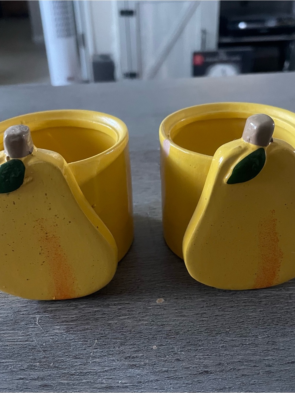 Set of 2 Mini Pear Plant Pots